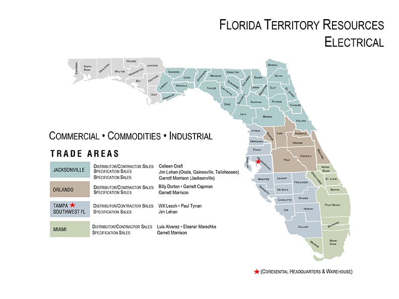 Coresential Territory Map Florida